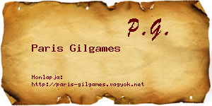 Paris Gilgames névjegykártya